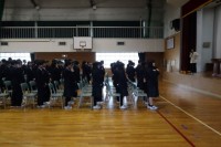 式前、今年度最後の発声練習(*^。^*)