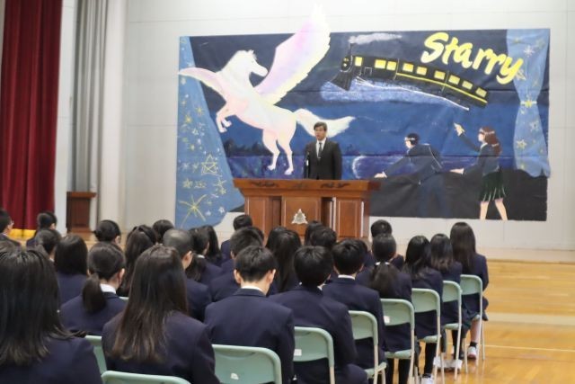 ご勇退される校長先生、最後のお話