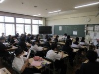 ２年生～テスト直前の最終確認風景
